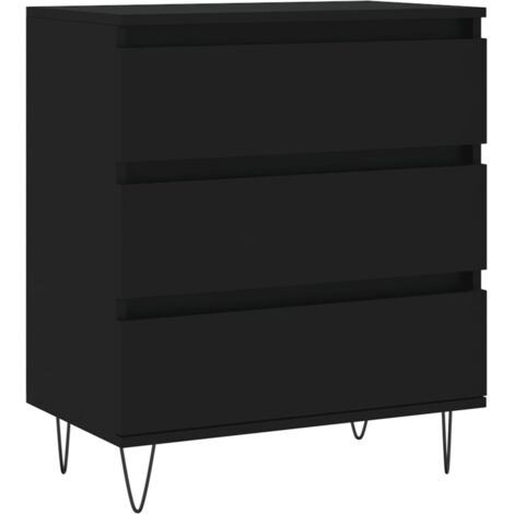 vidaXL Sideboard Black 60x35x70 cm Engineered Wood