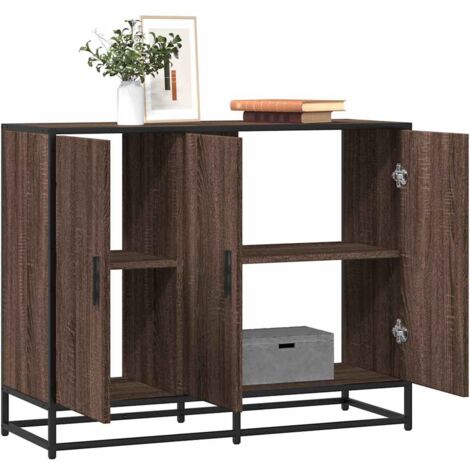 vidaXL Sideboard Brown Oak 94x35x76 cm Engineered Wood