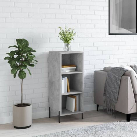 vidaXL Sideboard Concrete Grey 34,5x32,5x90 cm Engineered Wood