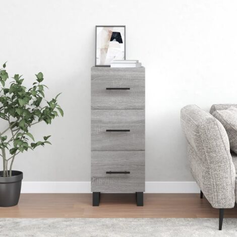 vidaXL Sideboard Grey Sonoma 34,5x34x90 cm Engineered Wood