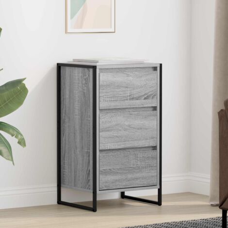 vidaXL  Sideboard  Grey Sonoma 42 x 36 x 75.5 cm Engineered Wood