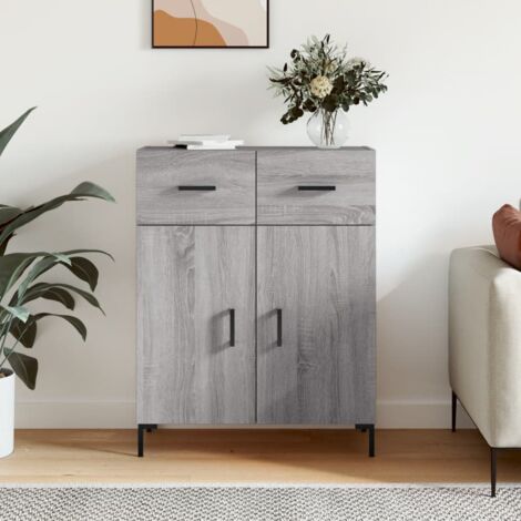 vidaXL Sideboard Grey Sonoma 69,5x34x90 cm Engineered Wood