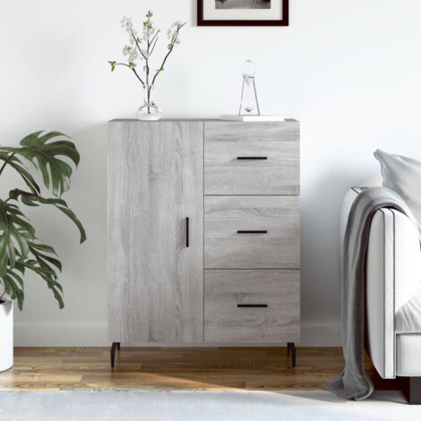 vidaXL Sideboard Grey Sonoma 69,5x34x90 cm Engineered Wood