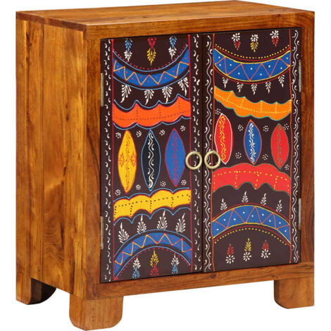 vidaXL Sideboard Mehrfarbig 50x35x60 cm Massivholz Akazie