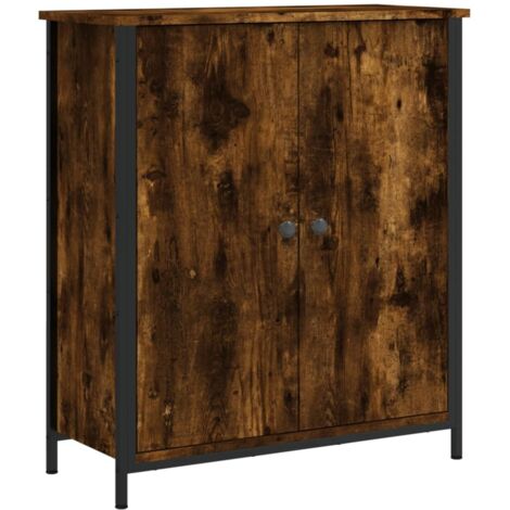 vidaXL Sideboard Smoked Oak 70x30x80 cm Engineered Wood