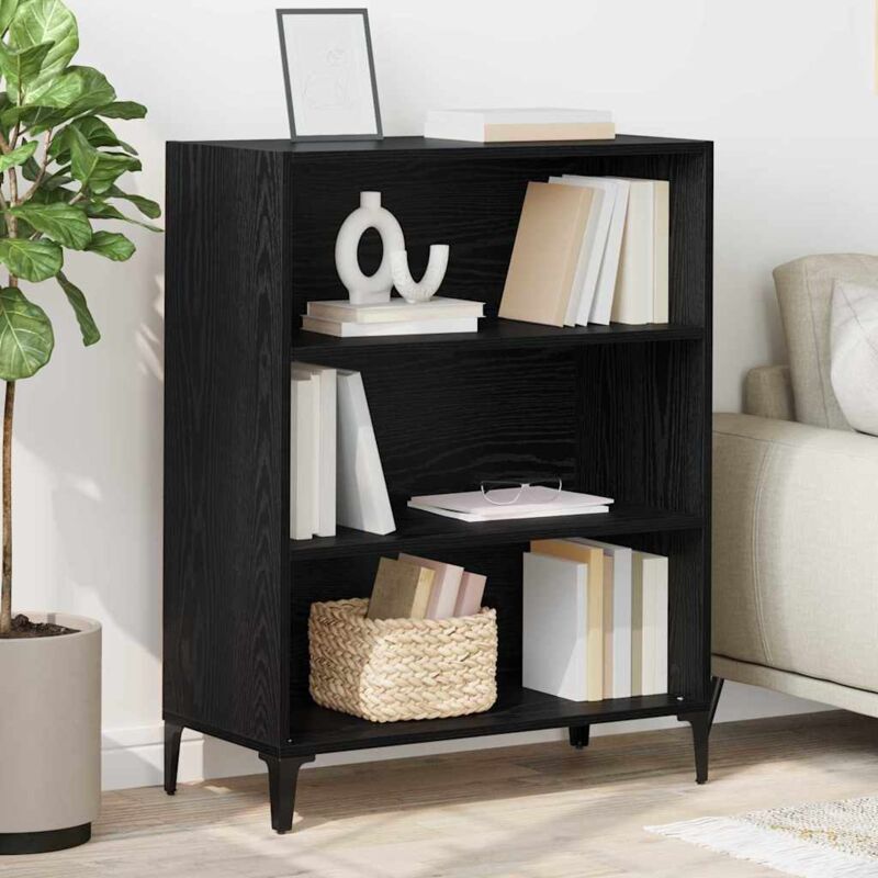 Sideboard Schwarz Eichen-optik 32, 5 X 69, 5 X 90 Cm Vidaxl