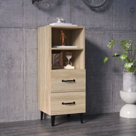 vidaXL Sideboard Sonoma Oak 34,5x34x90 cm Engineered Wood