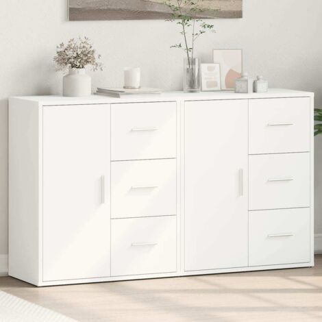 vidaXL Sideboards 2 Stk. Weiß 60x31x70 cm Holzwerkstoff