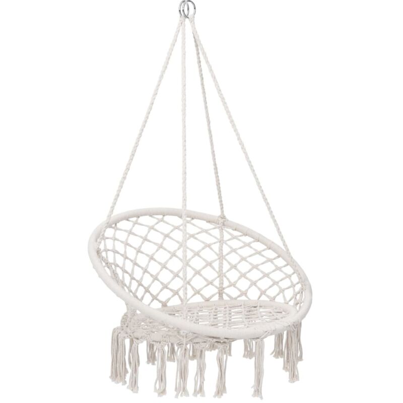 

Vidaxl - Silla colgante hamaca columpio 80 cm beige - Beige