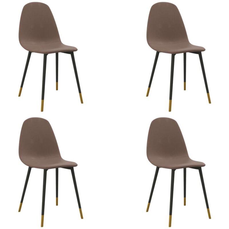 

vidaXL Sillas de comedor tela 4 uds gris taupe - Gris Topo