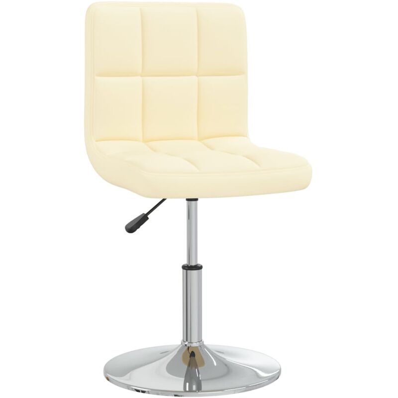 

vidaXL Silla de comedor cuero sintético crema - Crema