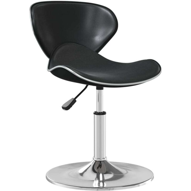 

vidaXL Silla de comedor cuero sintético negra - Negro