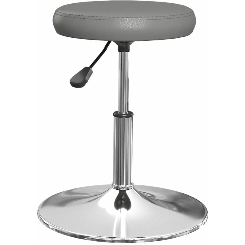 

vidaXL Silla de comedor de cuero sintético gris - Gris