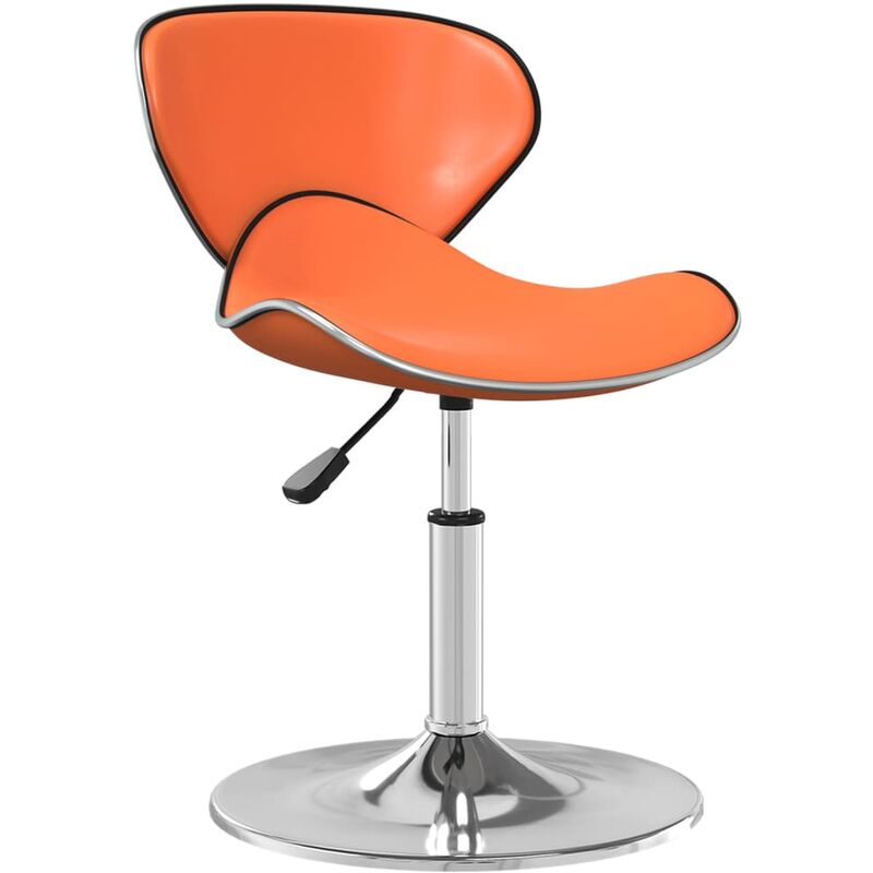 

vidaXL Silla de comedor de cuero sintético naranja - Naranja