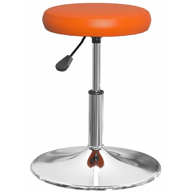 

vidaXL Silla de comedor de cuero sintético naranja - Naranja