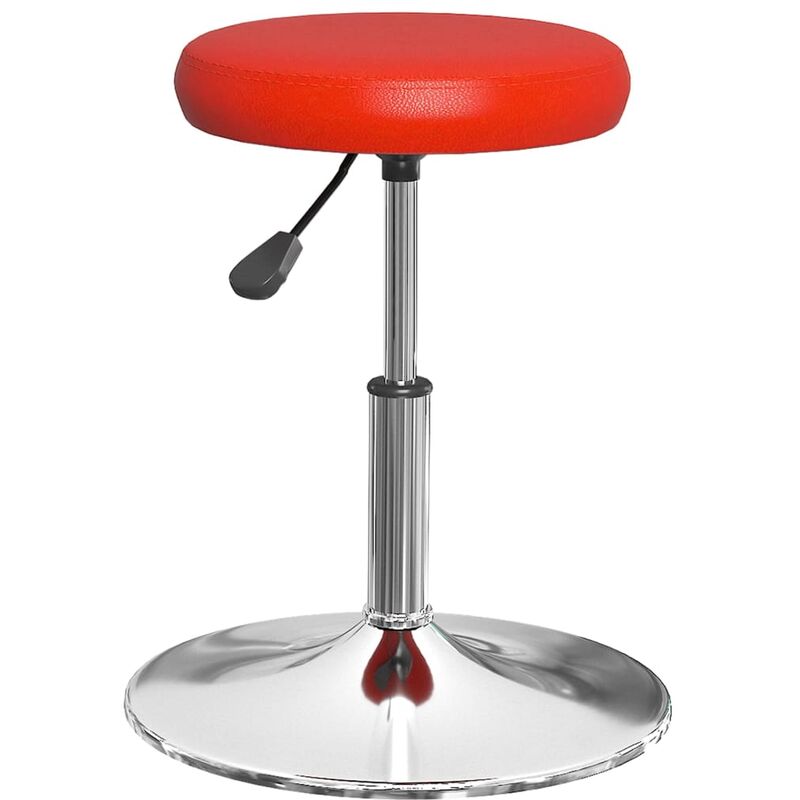 

vidaXL Silla de comedor de cuero sintético rojo - Rojo