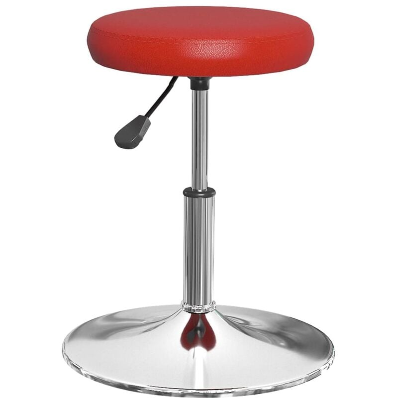 

Silla de comedor de cuero sintético rojo tinto - Rojo - Vidaxl