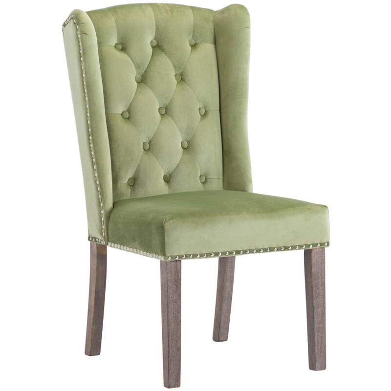 

vidaXL Silla de Comedor de Terciopelo Verde Claro - Verde