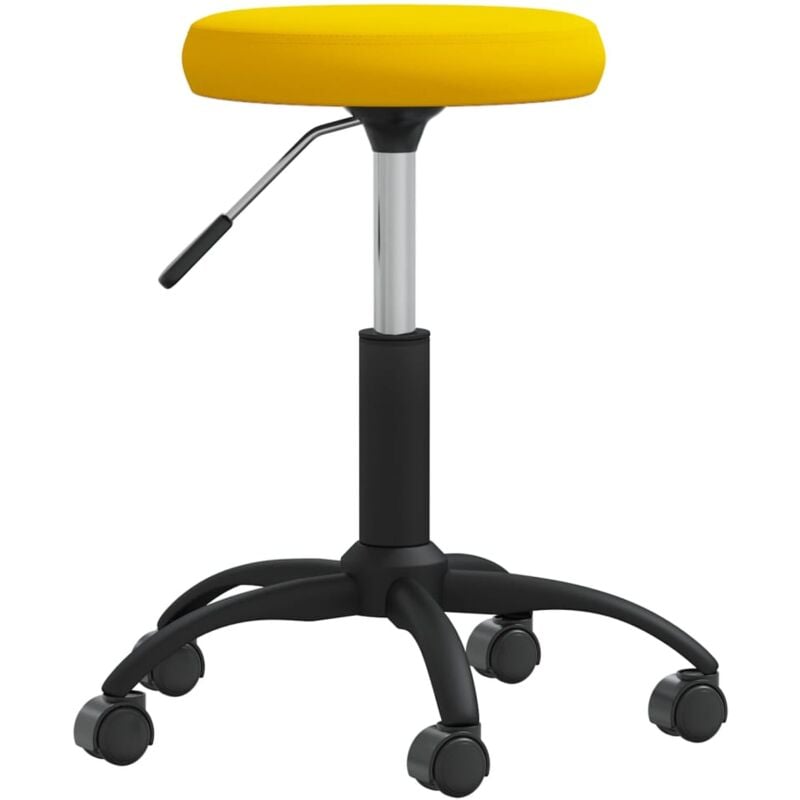 

Silla de comedor de terciopelo amarillo mostaza - Amarillo - Vidaxl