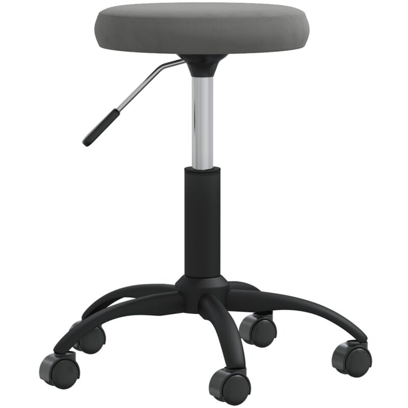 

Silla de comedor de terciopelo gris oscuro - Gris - Vidaxl