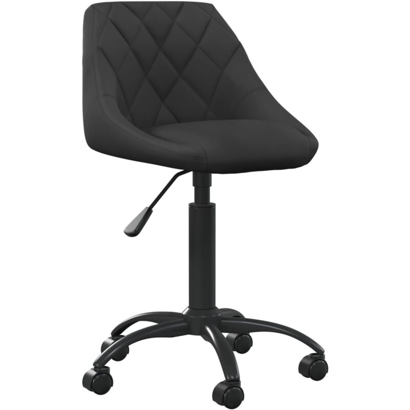 

vidaXL Silla de comedor de terciopelo negro - Negro