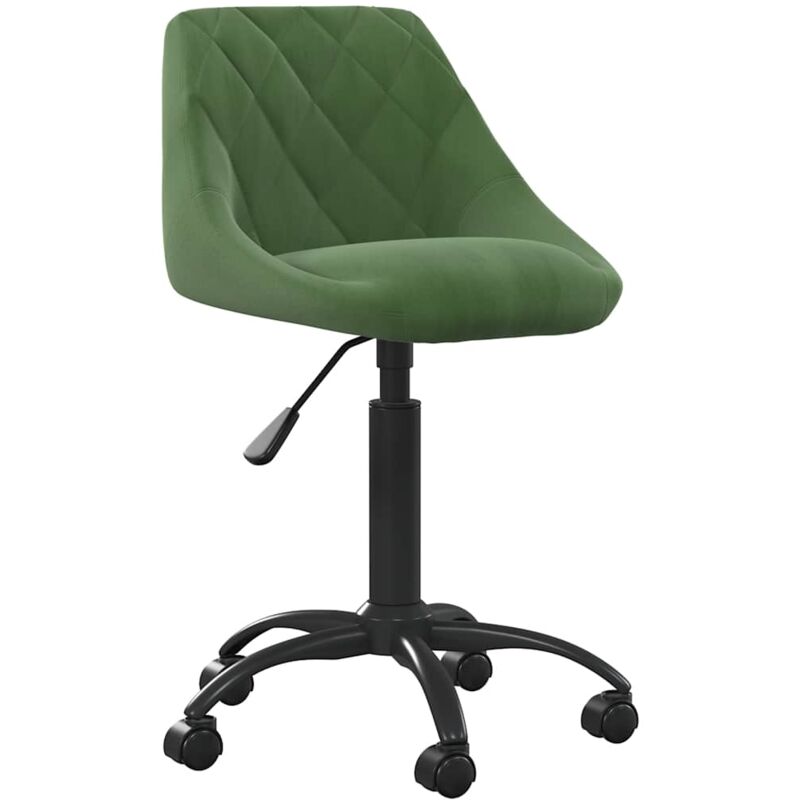 

vidaXL Silla de comedor de terciopelo verde oscuro - Verde