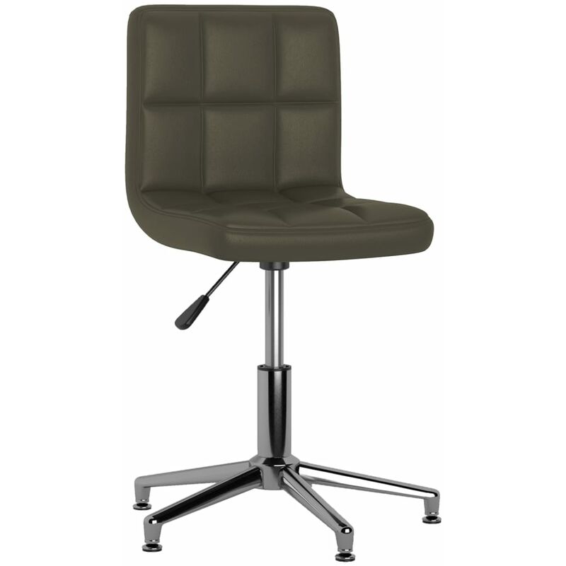 

vidaXL Silla de comedor giratoria cuero sintético marrón - Marrón