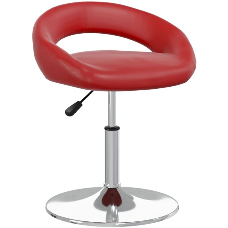 

Silla de comedor giratoria cuero sintético rojo vino tinto - Rojo - Vidaxl