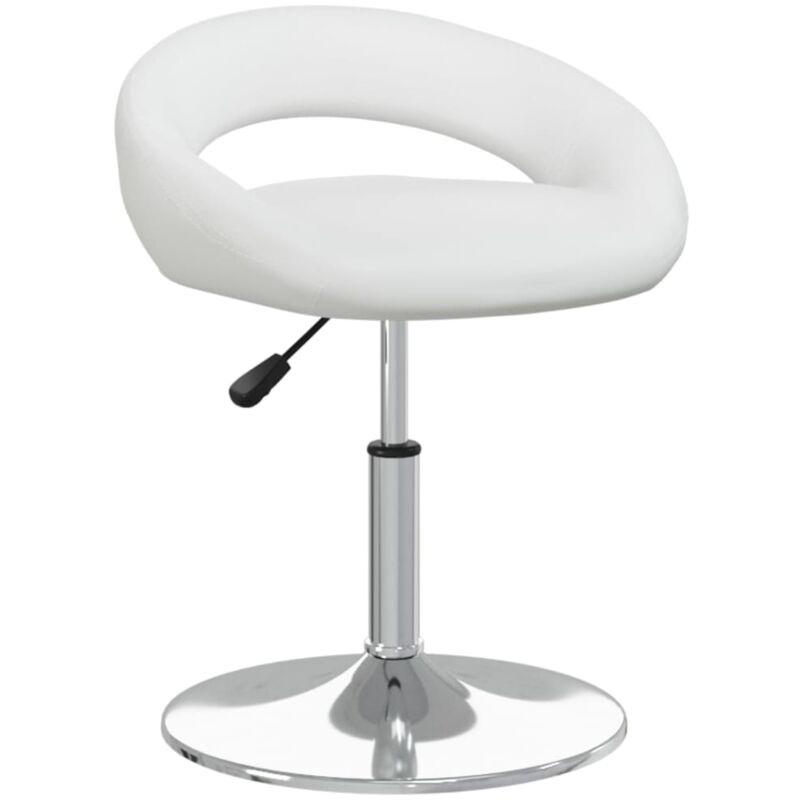 

Silla de comedor giratoria cuero sintético blanco - Blanco - Vidaxl