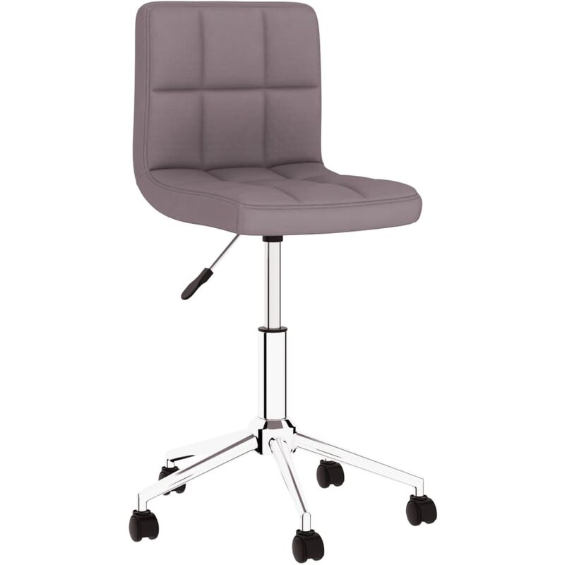 

vidaXL Silla de comedor giratoria de tela gris taupe - Gris Topo