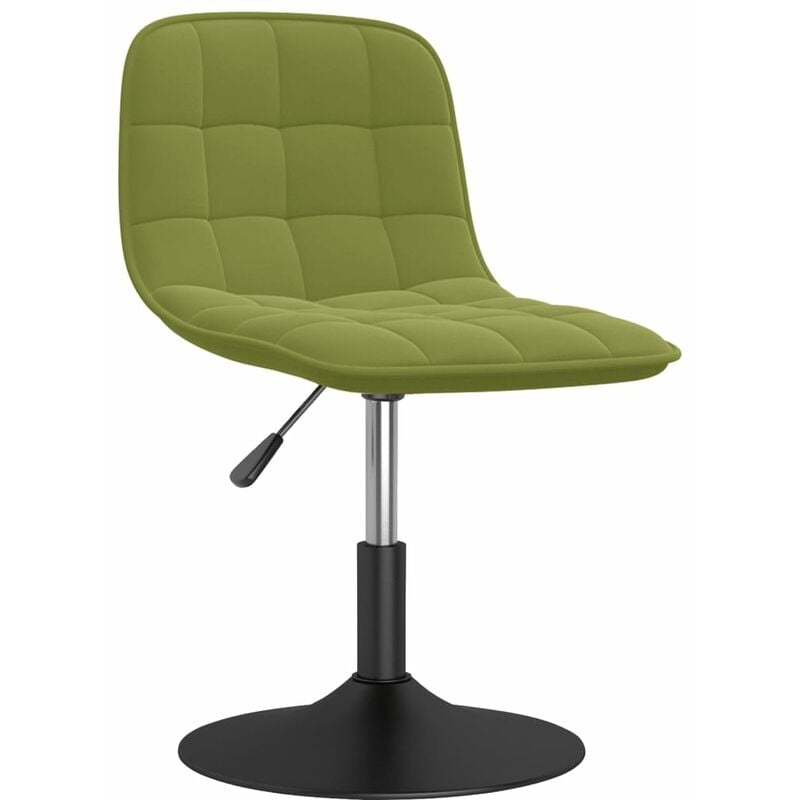 

Silla de comedor giratoria de terciopelo verde claro - Verde - Vidaxl