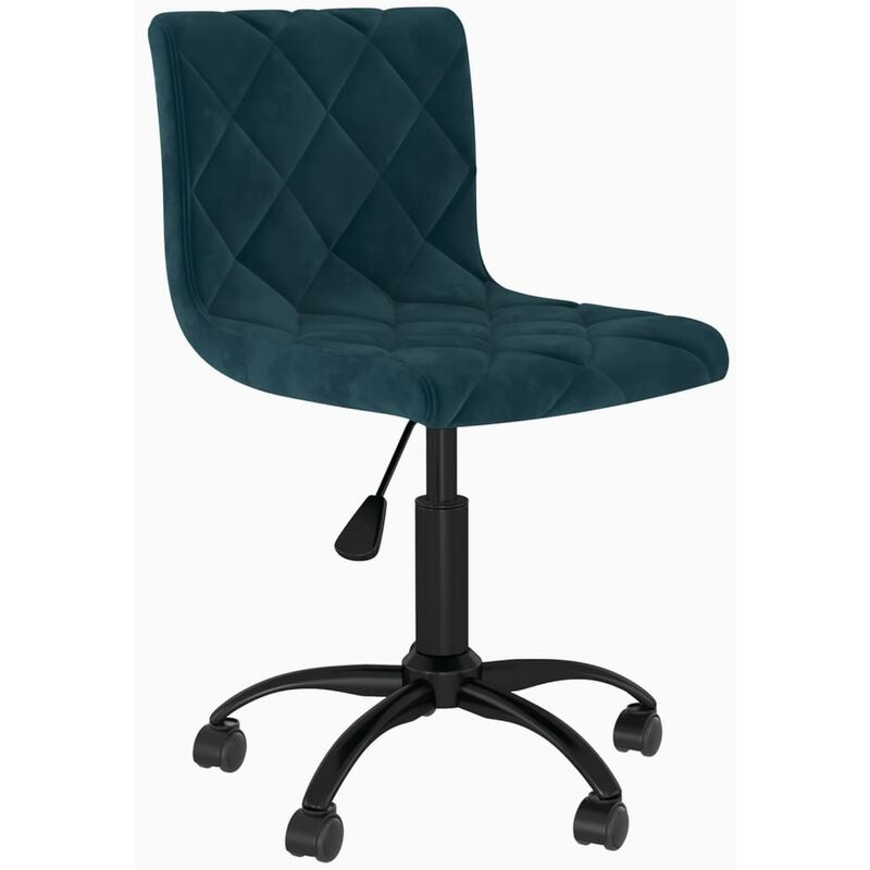 

vidaXL Silla de comedor giratoria de terciopelo azul - Azul