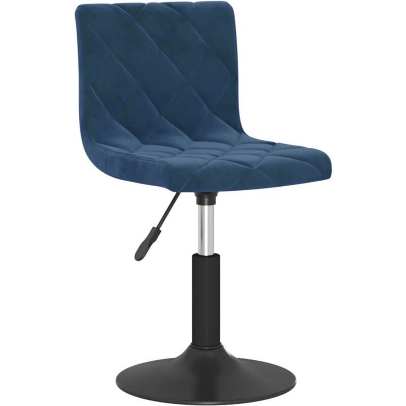 

Silla de comedor giratoria de terciopelo azul - Azul - Vidaxl