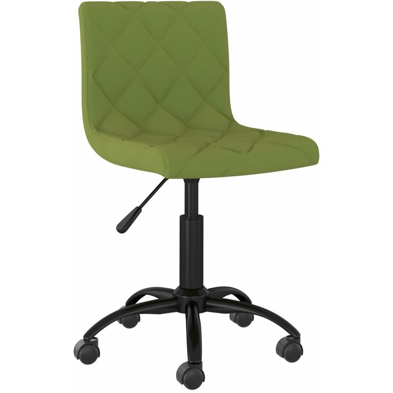 

vidaXL Silla de comedor giratoria de terciopelo verde claro - Verde