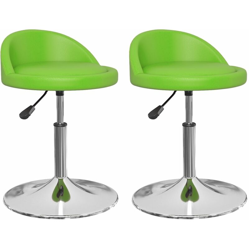 

Sillas de comedor giratorias 2 unidades cuero sintético verde - Verde - Vidaxl