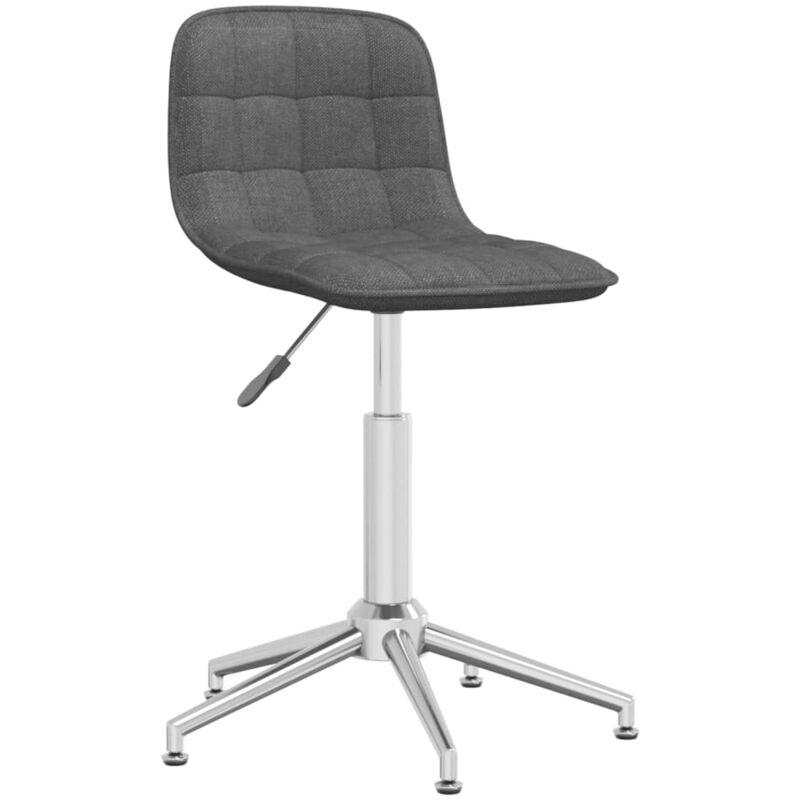 

vidaXL Silla de comedor giratoria tela gris claro - Gris