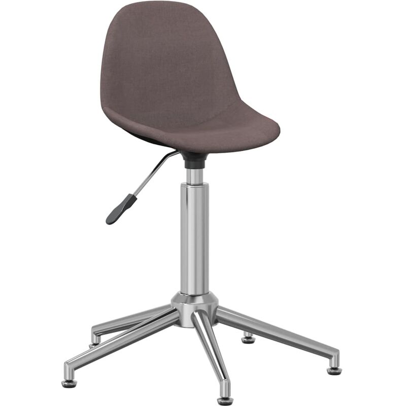 

vidaXL Silla de comedor giratoria tela gris taupé - Gris Topo