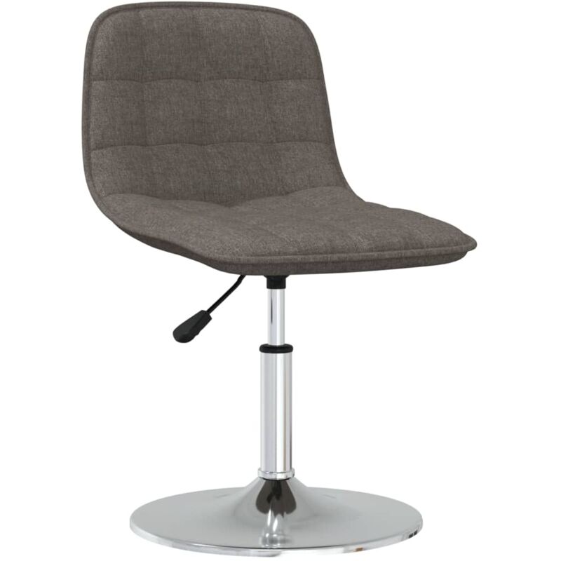 

vidaXL Silla de comedor giratoria tela gris taupe - Gris Topo