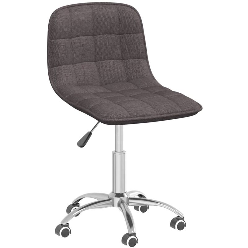 

vidaXL Silla de comedor giratoria tela gris topo - Gris Topo