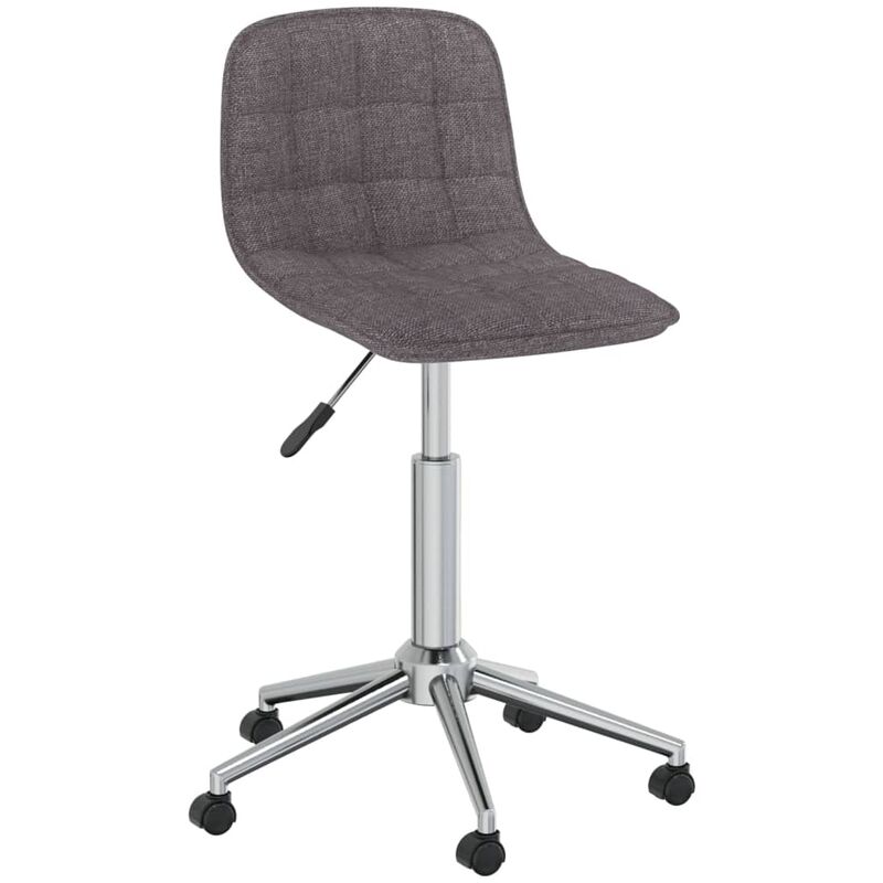 

vidaXL Silla de comedor giratoria tela gris topo - Gris Topo
