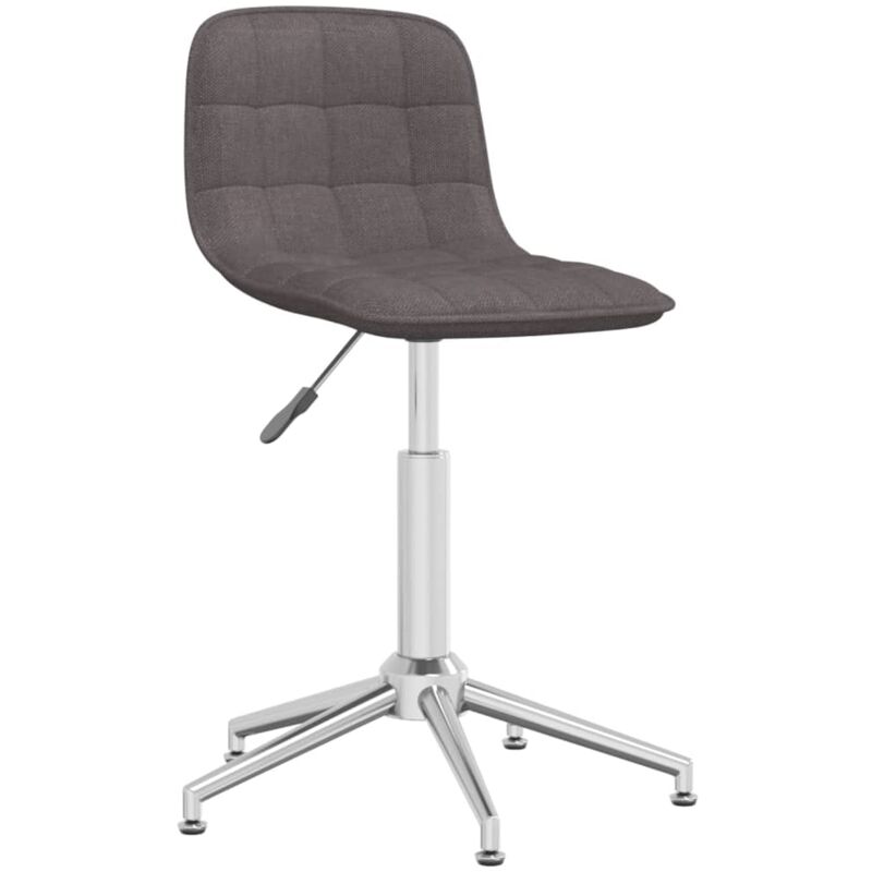 

vidaXL Silla de comedor giratoria tela gris topo - Gris Topo