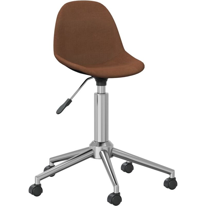 

Silla de comedor giratoria tela marrón - Marrón - Vidaxl