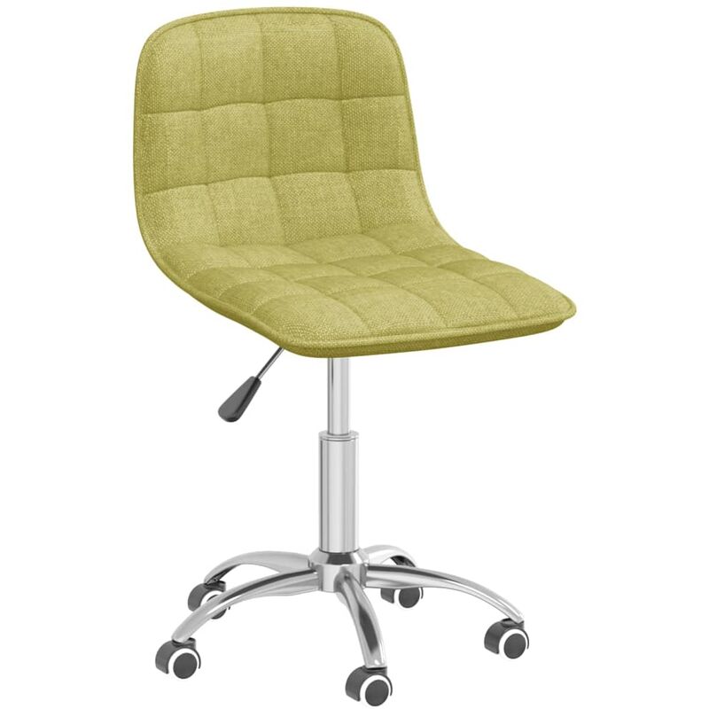 

vidaXL Silla de comedor giratoria tela verde - Verde