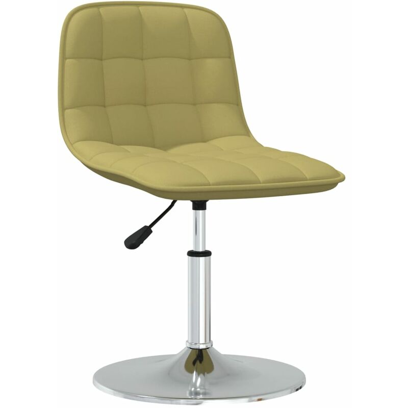 

vidaXL Silla de comedor giratoria tela verde - Verde