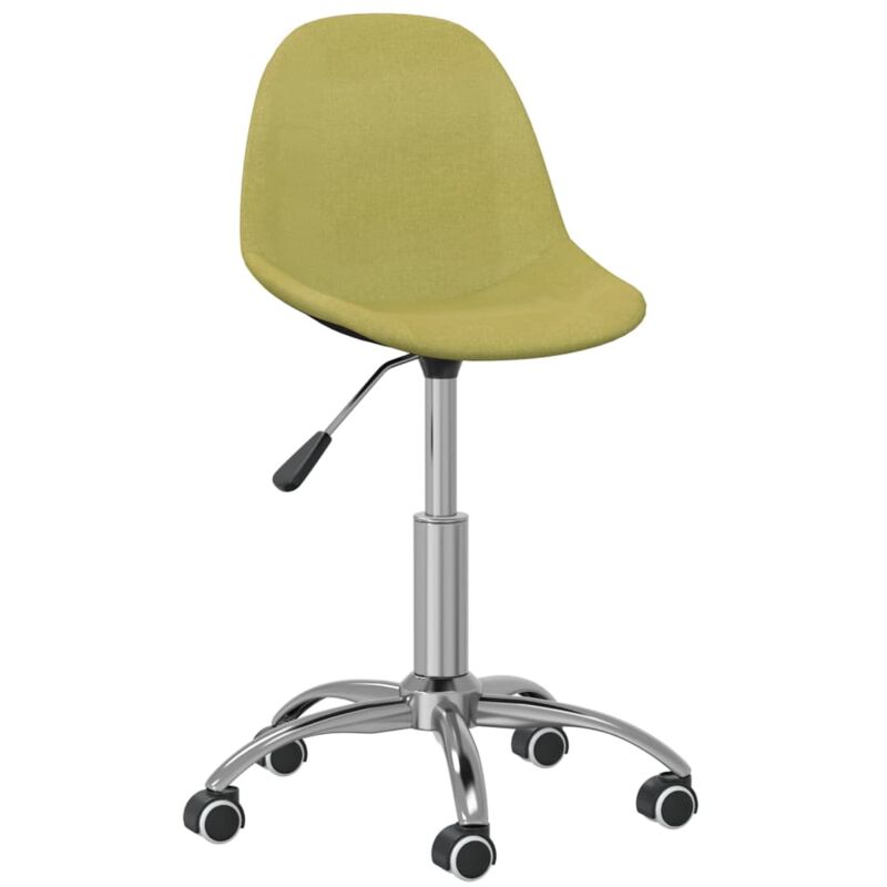 

vidaXL Silla de comedor giratoria tela verde - Verde