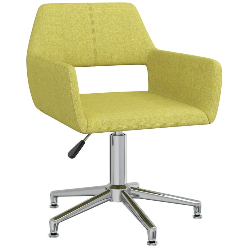 

vidaXL Silla de comedor giratoria tela verde - Verde