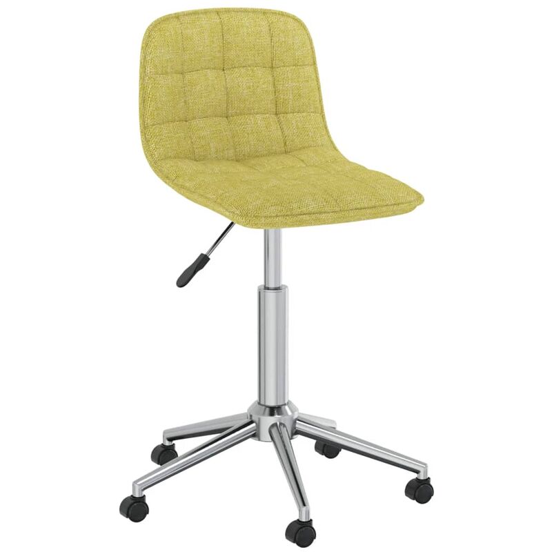 

vidaXL Silla de comedor giratoria tela verde - Verde