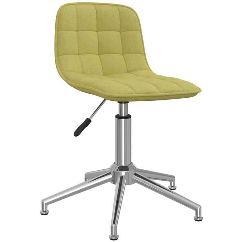 

vidaXL Silla de comedor giratoria tela verde - Verde