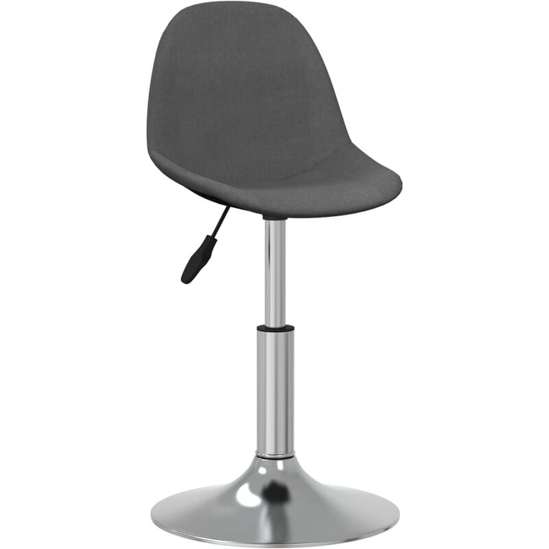 

vidaXL Silla de comedor tela gris oscuro - Gris