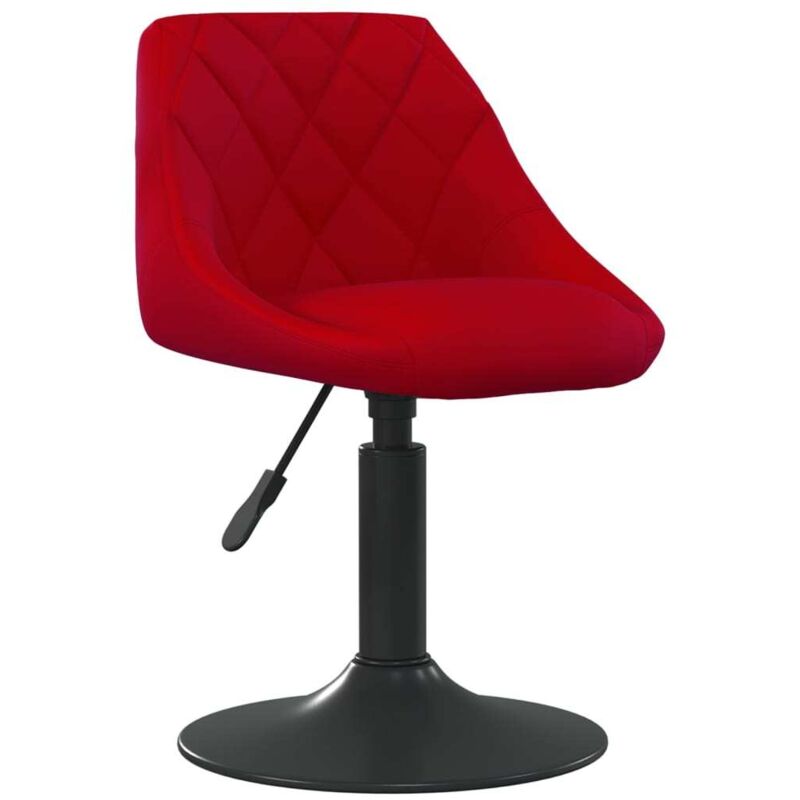 

Silla de comedor terciopelo rojo tinto - Rojo - Vidaxl